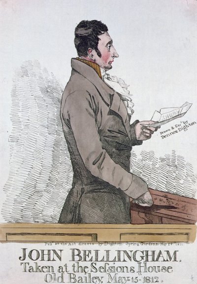Portrait of John Bellingham by Denis Dighton